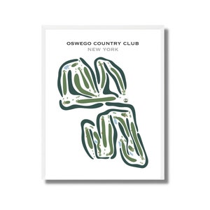 Oswego Countryclub, New York | Kunstdruck, Kunstdruck, Golf Karte, Golf Karte, Score Karte, Golf Karte, Geschenk für Ihn, Kunstdruck UNGERAHMT