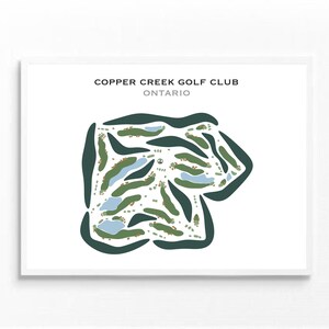 Copper Creek Golf Club, Ontario | Kunstdruck, Kunstdruck, Golf Karte, Golf Karte, Score Karte, Golf Karte, Landkarte, Golf Karte, Kunstdruck UNGERAHMT