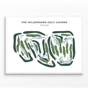 Wildnis-Golfplatz, Tex | Kunstdruck, Golf Karte, Golf Karte, Golf Karte, Score Karte, Golf Karte, Kunstdruck UNGERAHMT, für Sie und Ihn