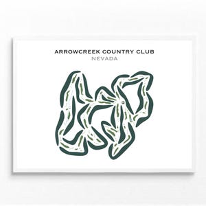 Arrowcreek Country Course, NV | Carte du parcours de golf, carte du golf, cadeau golfeur pour lui, mise en page de la carte de score, cadeau petit ami golfeur, impression d'art sans cadre