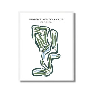 Winter Pines Golf Club, Florida | Kunstdruck, Kunstdruck, Golf Karte, Golf Karte, Golf Karte, Score Karte, Golf Karte, Kunstdruck UNGERAHMT