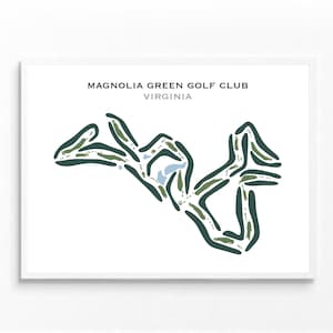 Magnolia Green Golf Club, VA | Kunstdruck, Kunstdruck, Golf Karte, Golf Karte, Score Karte, Golf Karte, Kunstdruck unicolor UNGERAHMT