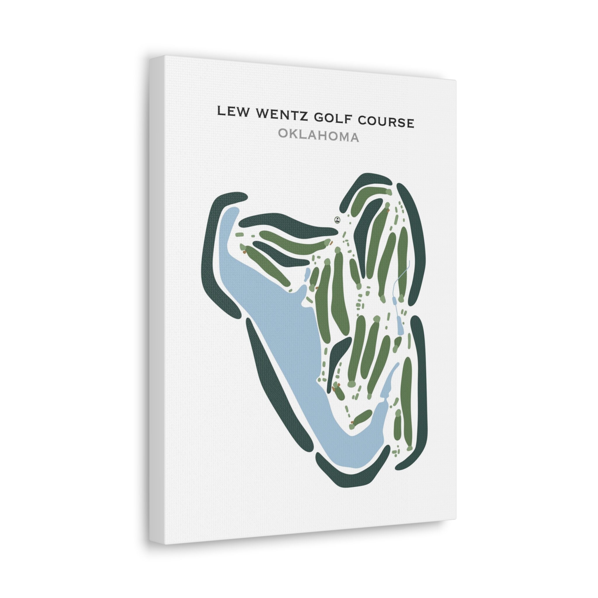 Lew Wentz Golf Course OK Golf Course Map Home Decor Etsy Lew Wentz Golf Course OK Golf Course Map Home Decor Etsy