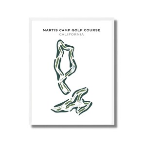 Martis Camp Golf Platz, CA | Kunstdruck, Golf Karte, Golf Karte, Landkarte, Score Karte, Landkarte, Golf Karte, Kunstdruck UNGERAHMT, für Sie und Ihn