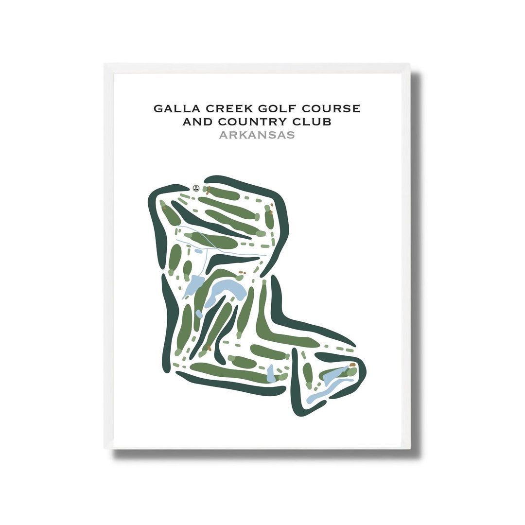 Galla Creek Golf Course Country Club AR Golf Wall Décor Golf Wall