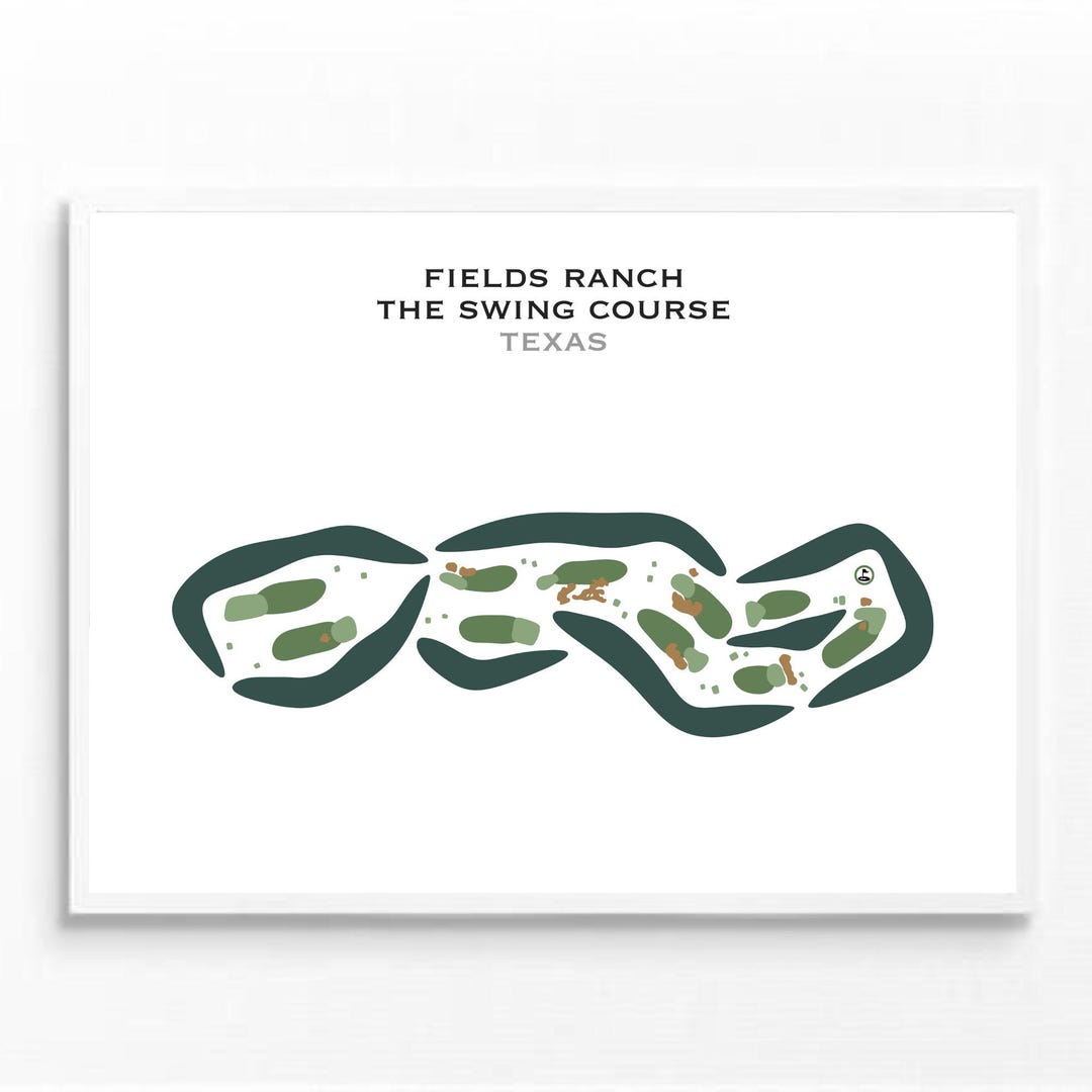 Fields Ranch - the Swing Course, TX | Golf Course Map, Golf Map, Golfer ...