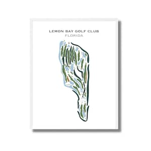 Lemon Bay Golf Club, Florida / Mapa del campo de golf, mapa de golf, regalo de golfista para él, diseño de tarjeta de puntuación, regalo de novio golfista, impresión artística SIN MARCO
