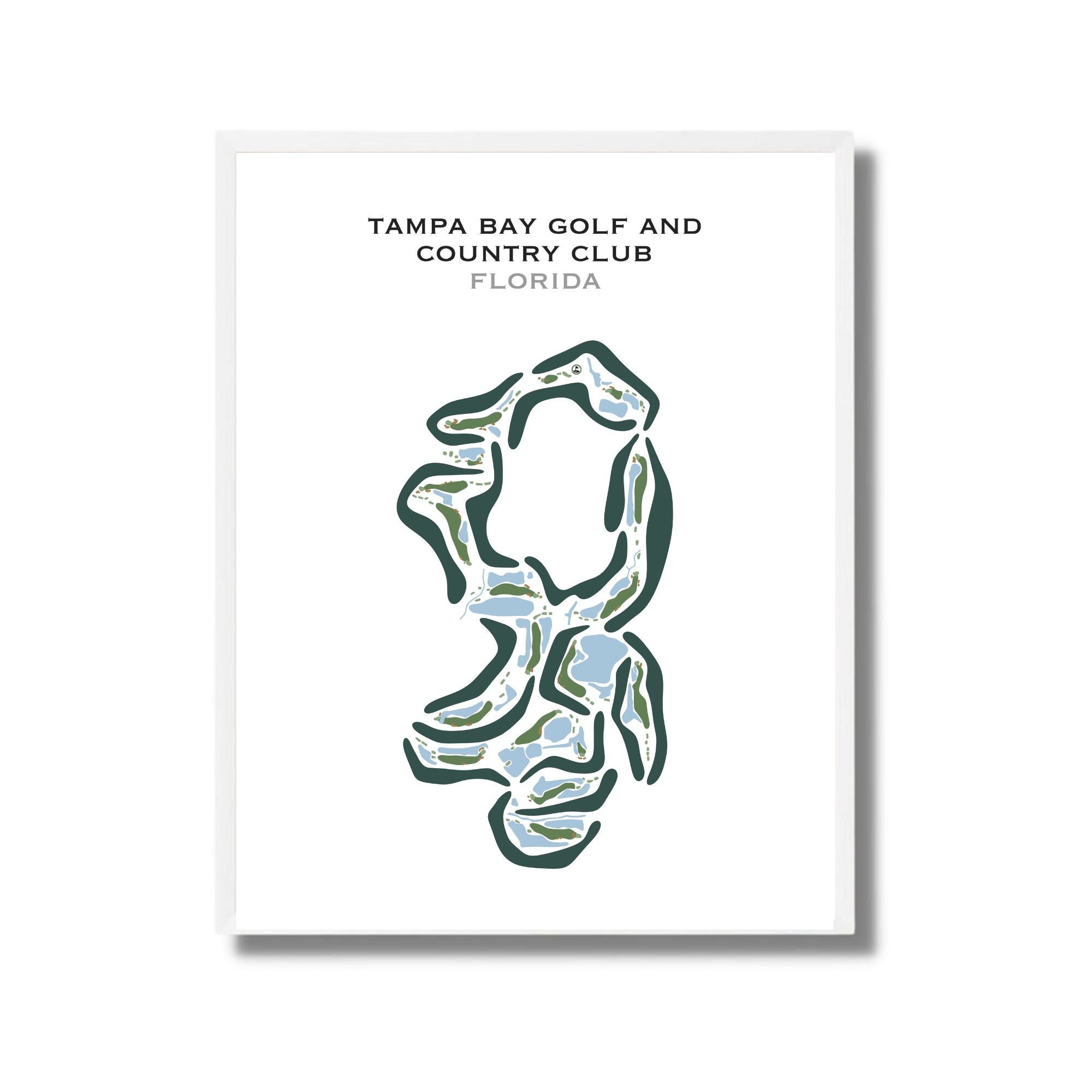 Tampa Bay Golf & Country Club, FL | Golf Course Map, Decor, Golfer Gift For Him, Scorecard Layout, Golfer Boyfriend Gift, Art Print Decor