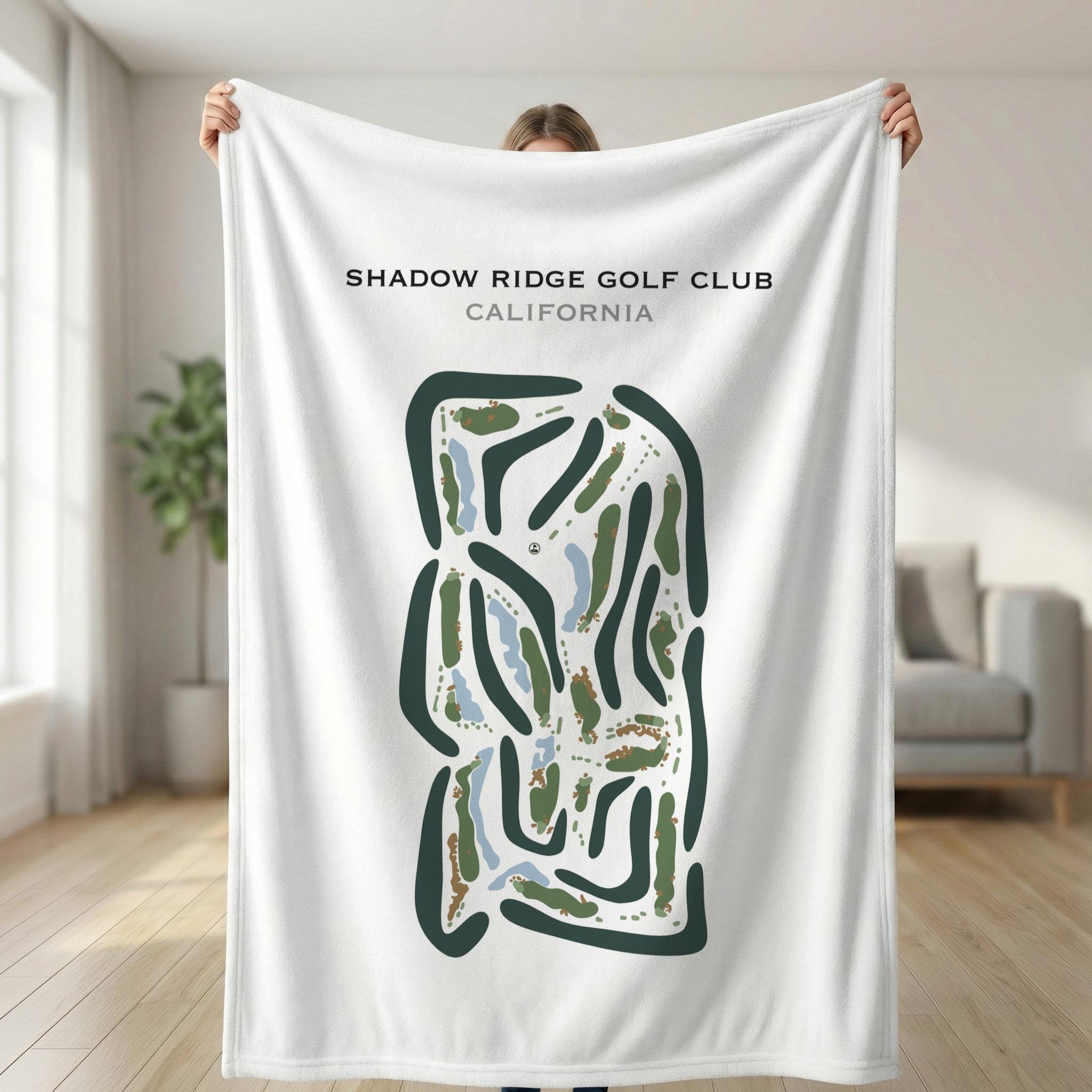 Shadow Ridge Gold Course Map Shadow Ridge Golf Club, CA | Golf Course Map, Golf Map, Golfer Gift for ...