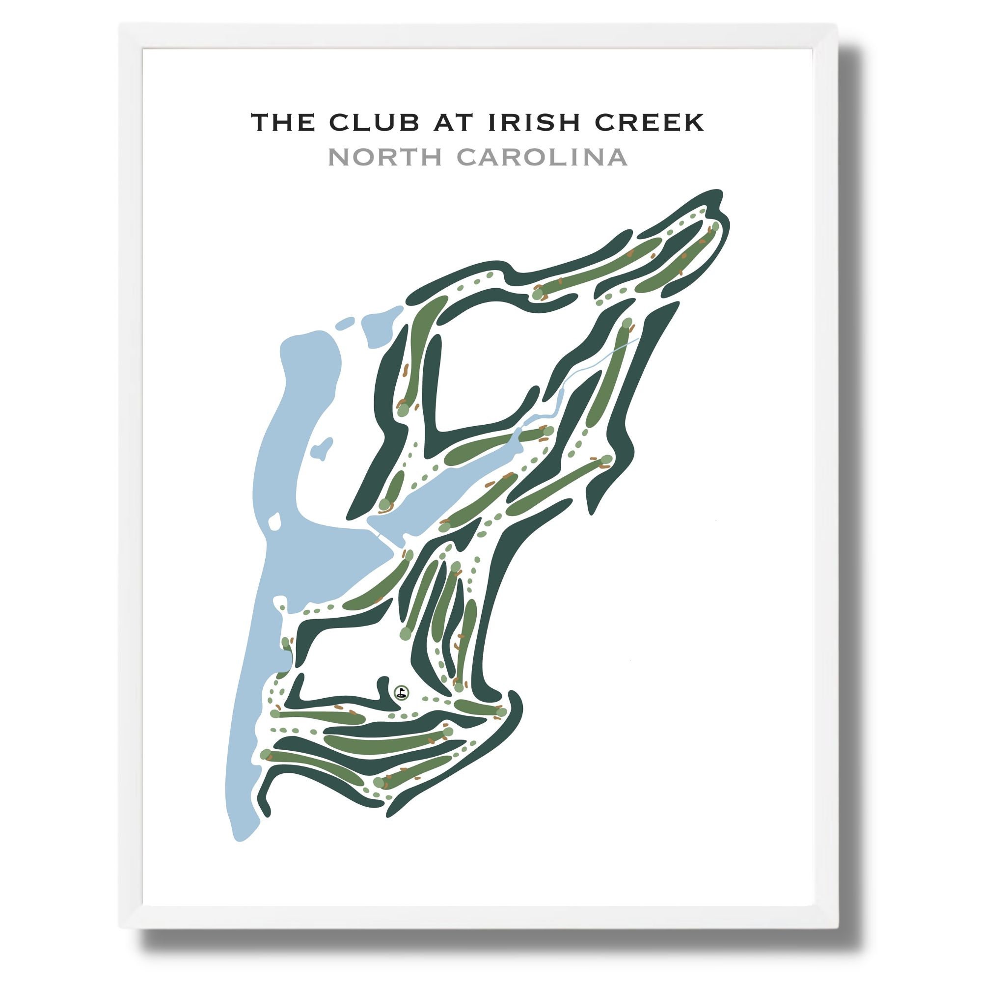 The Club at Irish Creek North Carolina Golf Course Map Golf - Etsy Ireland