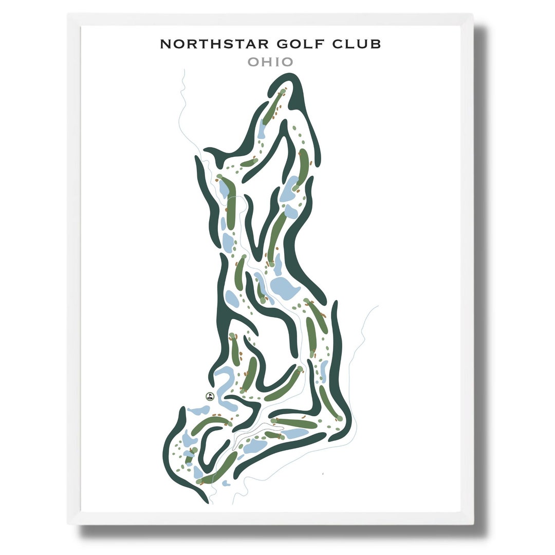 Northstar Golf Club Ohio Golf Course Map Home Decor Etsy Northstar Golf Club Ohio Golf Course Map Home Decor Etsy