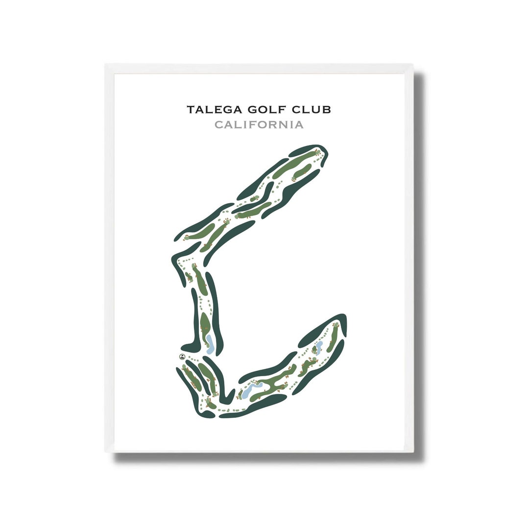 Talega Golf Club California Golf Course Map Golf Map Golfer Gift