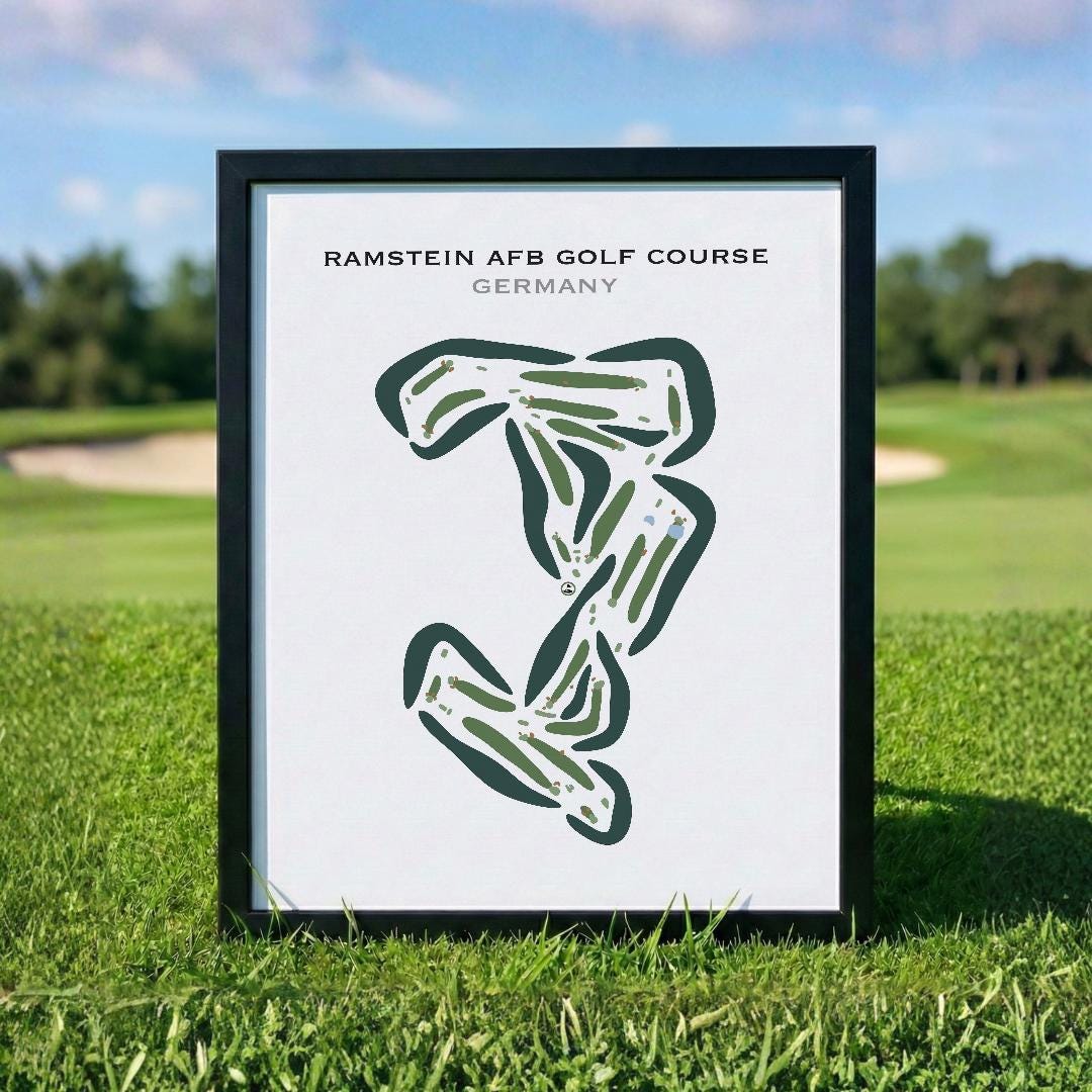 Ramstein AFB Golf Course, Germany | Golf Course Map, Golf Map, Golfer ...