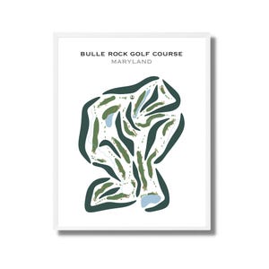 Parcours de golf de Bulle Rock, Maryland | Carte du parcours de golf, carte du golf, cadeau golfeur pour lui, mise en page de la carte de score, cadeau petit ami golfeur, impression d'art sans cadre