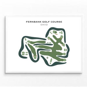 Fernbank Golf Platz, Ohio | Kunstdruck, Golf Karte, Golf Karte, Golf Karte, Score Karte, Golf Karte, Kunstdruck UNGERAHMT, für Sie und Ihn