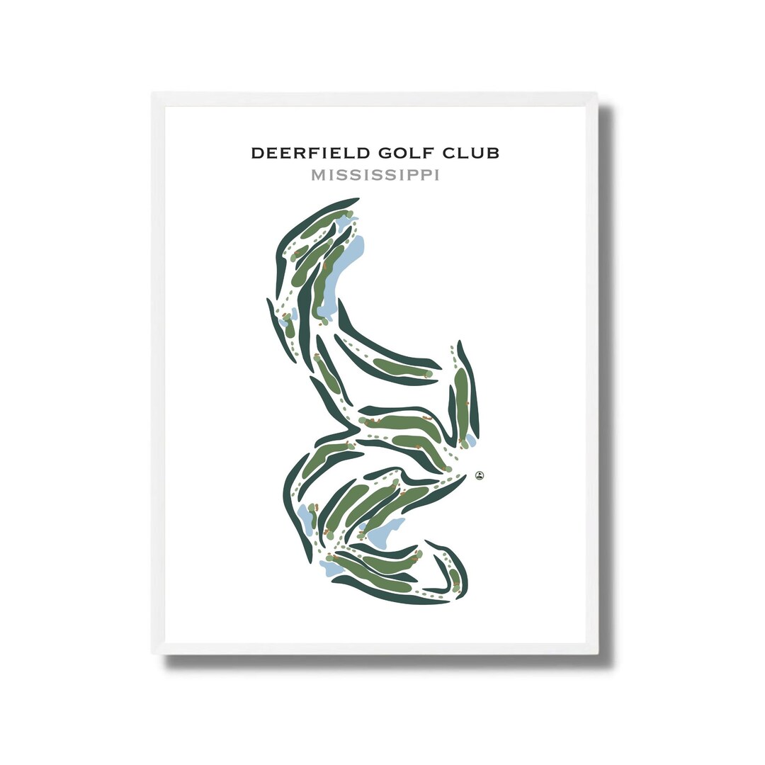 Deerfield Golf Club, Mississippi Golf Course Map, Golf Map,golfer