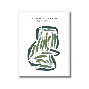 Der Powelton Club, New York | Kunstdruck, Golf Karte, Golf Karte, Golf Karte, Score Karte, Golf Karte, Kunstdruck UNGERAHMT, für Sie und Ihn
