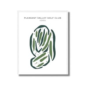 Pleasant Valley Golf Club, Iowa | Golfbaankaart, decor, golfer cadeau voor hem, scorecardlay-out, cadeau golfer vriendje, kunstdruk INGELIJST