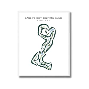 Lake Forest Countryclub, KY | Kunstdruck, Golf Karte, Golf Karte, Golf Karte, Score Karte, Golf Karte, Kunstdruck UNGERAHMT, für Sie und Ihn
