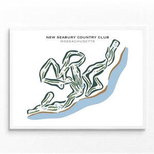 New Seabury Country Club, Massachusetts, Golf Karte, Golf Geschenke für Männer, Golf Dekor, Golf Karte Druck, Geschenk für Ehemann, Vatertag, ungerahmt