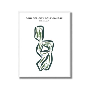 Boulder City Golf Course, NE Golf Course Map Wall Art, Golf Map Canvas, Golf Gift For Women, Housewarming Gift, Thanksgiving Gift