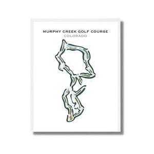 Murphy Creek Golf Platz, CO | Kunstdruck, Golf Karte, Golf Karte, Golf Karte, Score Karte, Golf Karte, Kunstdruck UNGERAHMT, für Sie und Ihn