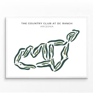 Der Countryklub auf der DC Ranch, AZ | Kunstdruck, Kunstdruck, Score Card Layout, Golf Map, Golf Map, Landkarte, Geschenkidee für Sie und Ihn, Kunstdruck UNGERAHMT