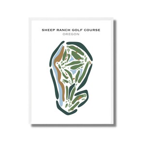 Schaf-Ranch-Golfplatz, OR | Kunstdruck, Golf Karte, Golf Karte, Golf Karte, Score Karte, Golf Karte, Kunstdruck UNGERAHMT, für Sie und Ihn