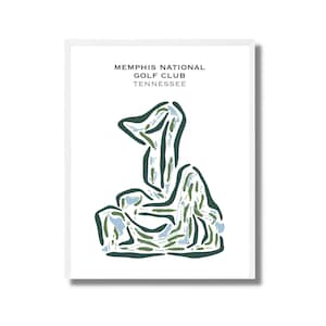 Memphis National Golf Club, TN / Mapa del campo de golf, mapa de golf, regalo de golfista para él, diseño de tarjeta de puntuación, regalo de novio golfista, impresión artística SIN MARCO
