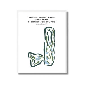Robert Trent Jones Golf Spur Kampf gegen Joe Platz, AL | Kunstdruck, Kunstdruck, Kunstdruck, Golf Karte, Golf Karte, Landkarte, Scorekarte Layout, Golfspieler Freund Geschenk, UNGERAHMT