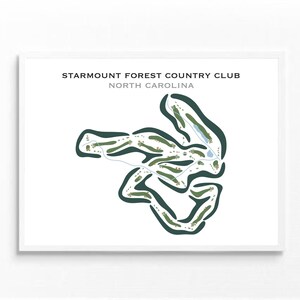 StarMount Forest Country Club, Navy | Kunstdruck, Kunstdruck, Kunstdruck, Golf Karte, Golf Karte, Score von Ihm, Landkarte von UNGERAHMT,
