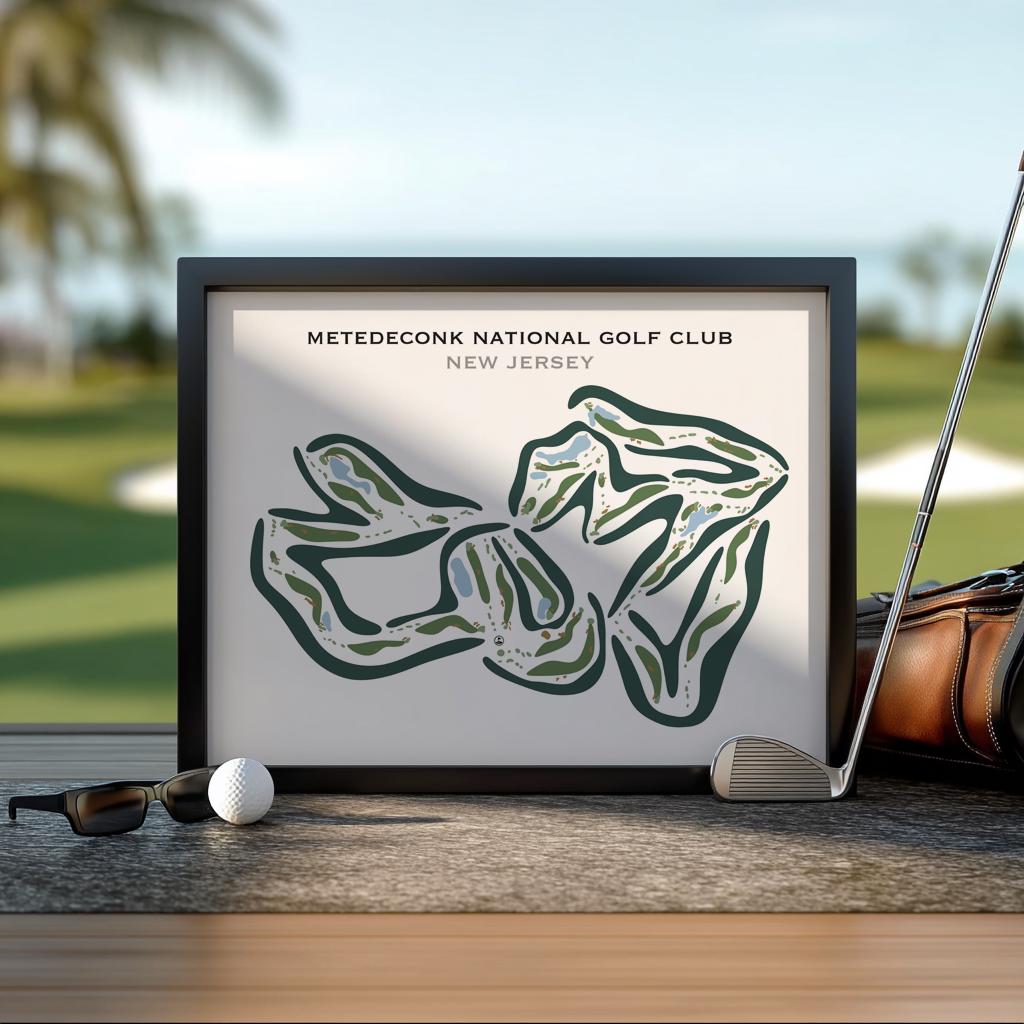Metedeconk National Golf Club, NJ Wall Art | Golf Course Map