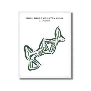 Boonsboro Country Club, Virginia, Golf Club Karte, Golf Geschenk für Bruder, Valentinstag Geschenk für ihn, UNGERAHMT