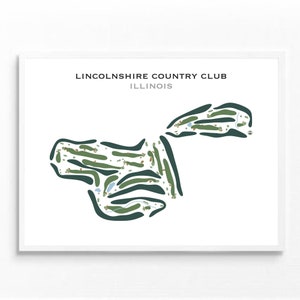 Lincolnshire Country Club, IL | Kunstdruck, Golf Karte, Golf Karte, Geschenk für Ihn, Score Karte, Golf Karte, Golf Karte, Golf Karte, Geschenk für Ihn