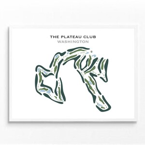 Der Plateau Club, Washington | Kunstdruck, Golf Karte, Golf Karte, Golf Karte, Score Karte, Golf Karte, Kunstdruck UNGERAHMT, für Sie und Ihn