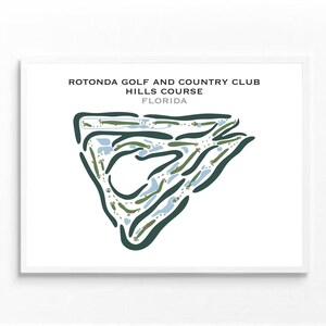 Rotonda Golf and Country Club Hills Course FL Golf Course Map Golf