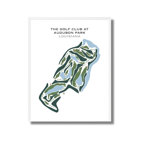 The Golf Club at Audubon Park, LA | Golf Course Map, Golf Map