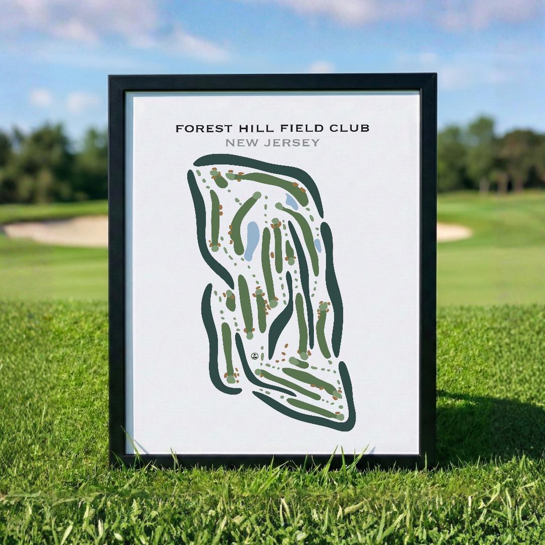 Forest Hill Field Club, NJ | Golf Course Map, Golf Map, Golfer