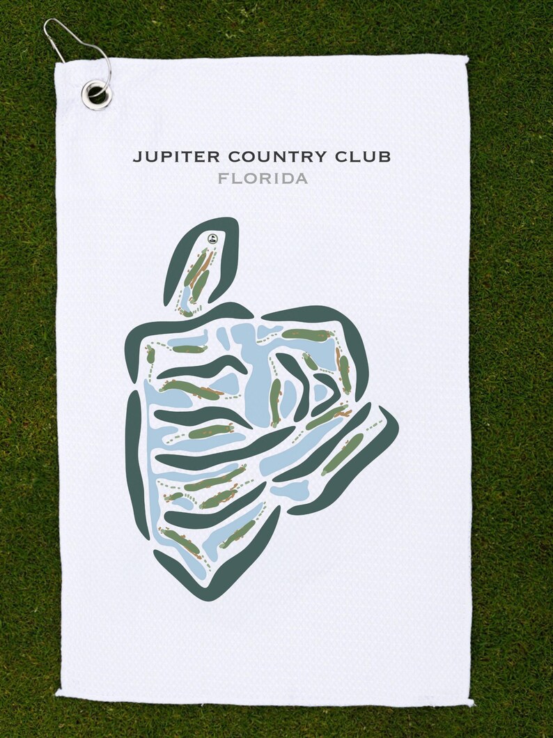 Jupiter Country Club, FL | Golf Course Map, Golf Map, Golfer Gift for ...