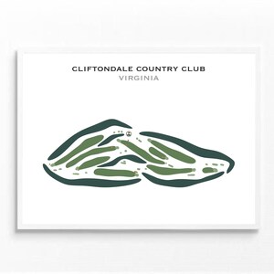 CLiftondale Country Club, VA | Kunstdruck, Golf Karte, Golf Karte, Golf Karte, Geschenk für Ihn, Score Karte, Karte für Ihn, Geschenk für Ihn
