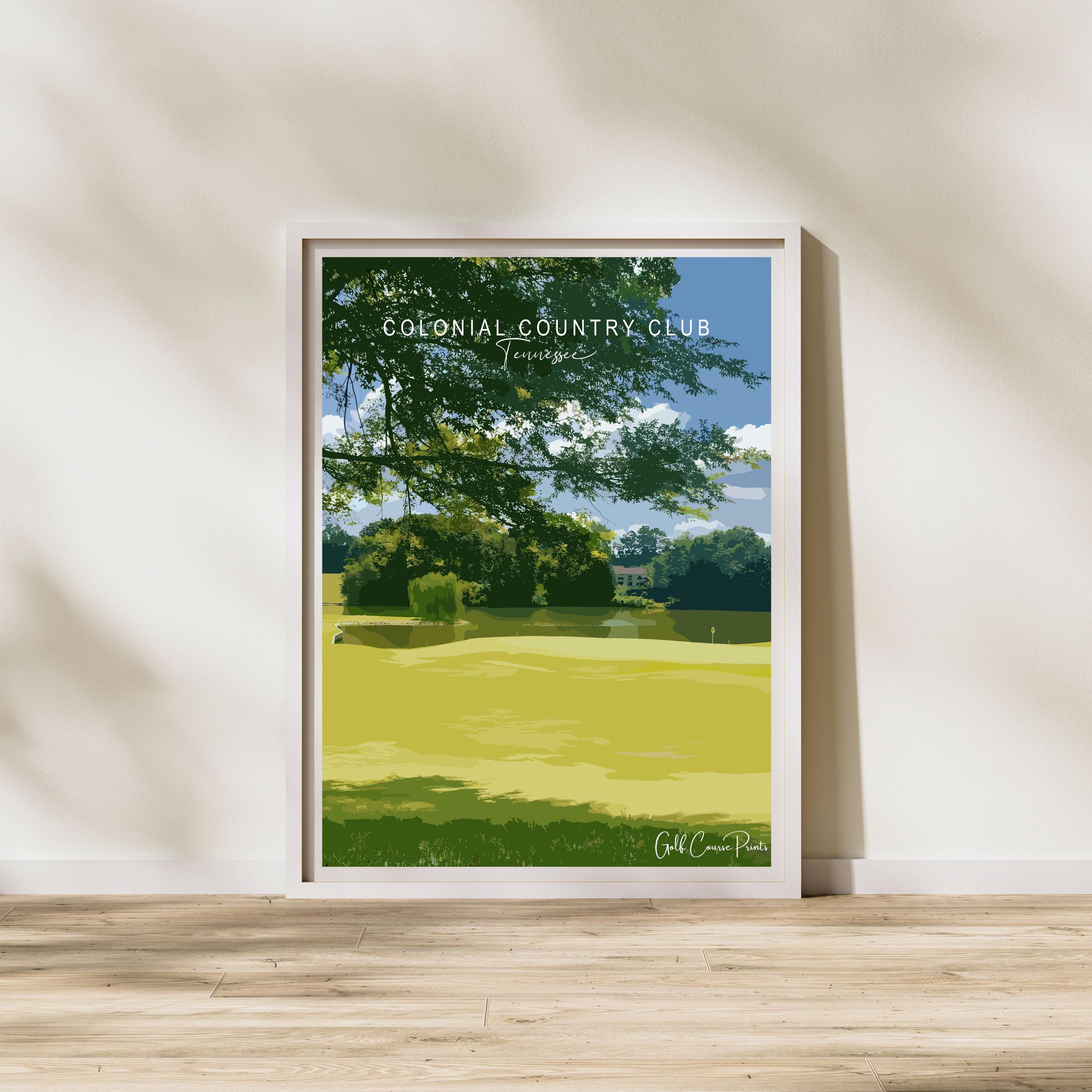 ゴルフコース アートプリント A2版 ２枚セット Colonial golf art - Etsy 日本