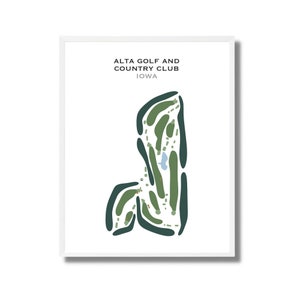 Alta Golf & Country Club, USA | Kunstdruck, Golf Karte, Golf Karte, Golf Karte, Geschenk für Ihn, Score Karte, Karte für Ihn, Geschenk für Ihn
