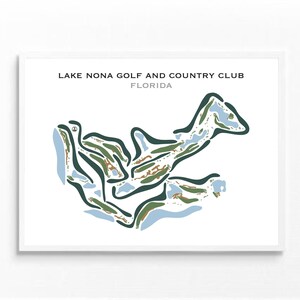 Lake Nona Golf & Country Club, Orlando, Florida, golfcadeau voor mannen, gepersonaliseerd cadeau, verjaardagscadeau, kerstcadeau, aangepaste golfkaart