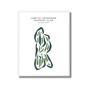 Lake St. Catherine Country Club, Vert. | Golfbaankaart, golfkaart, golfer cadeau voor hem, scorecardlay-out, cadeau golfer vriendje, print INGELIJST