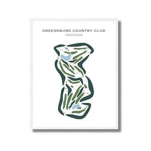 Greensburg Country Club, IN | Golf Course Map, Golf Map, Golfer Gift For Him, Scorecard Layout, Golfer Boyfriend Gift, Art Print Decor