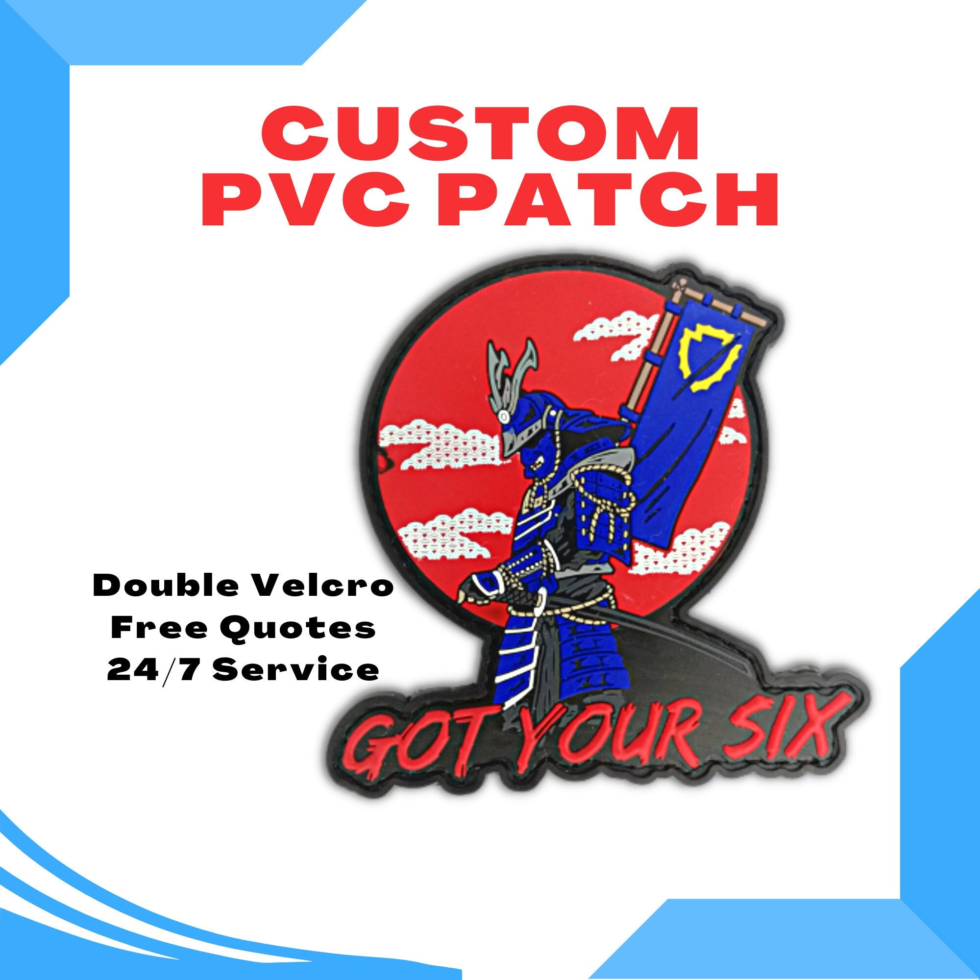 PVC Patch Morale Patch Customize Rubber Patch Iron on 