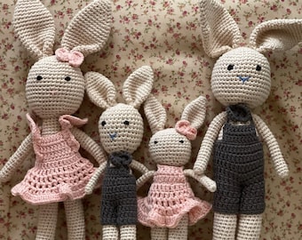 Lapins Amigurumi au crochet