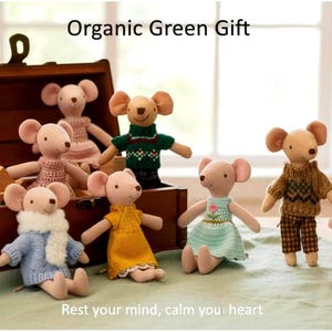 Muñecas de tela OOG Mouse / Vestidos de punto / Regalos familiares para niños /