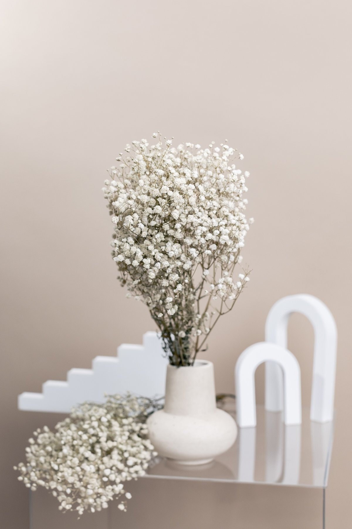 2500+ Dried Babys Breath Flowers Bouquet - Natural White Dry Flowers Bulk