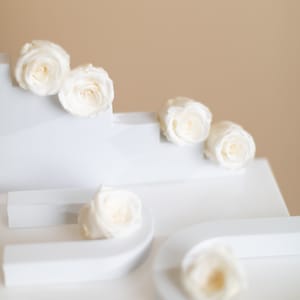 Rosas blancas preservadas al por mayor - 8 Head Box Estabilizado Roses